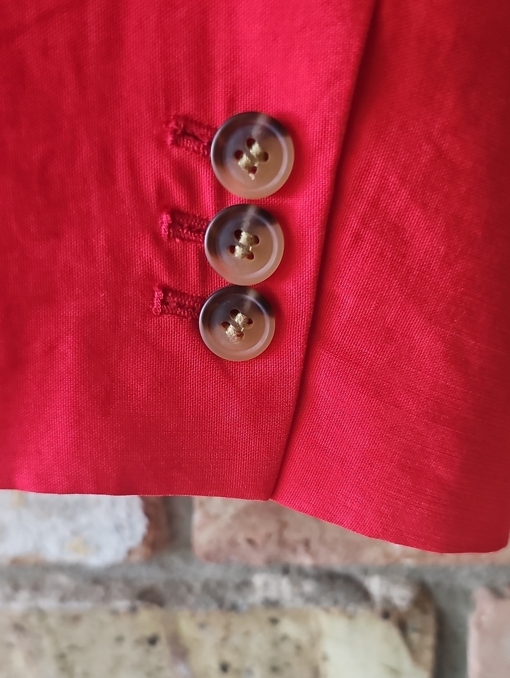 Ann Taylor Red One Button Blazer - Picture 9 of 12